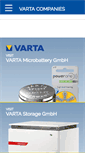 Mobile Screenshot of be.varta.com