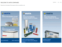 Tablet Screenshot of be.varta.com